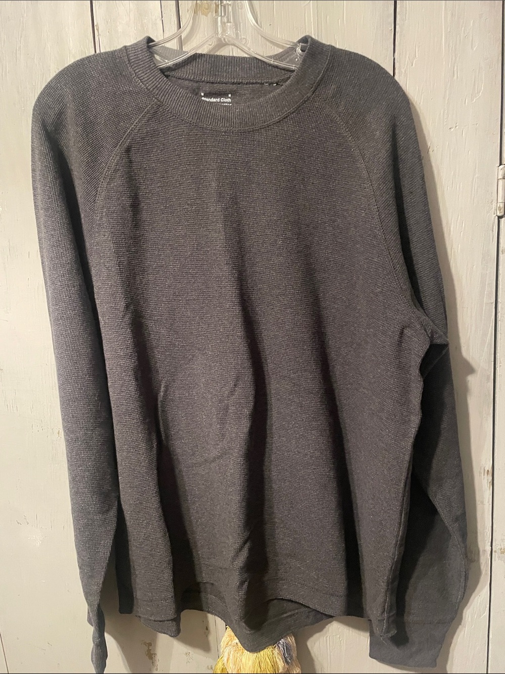 Men's Crewneck Long Sleeve Sweatshirt - Charcoal
